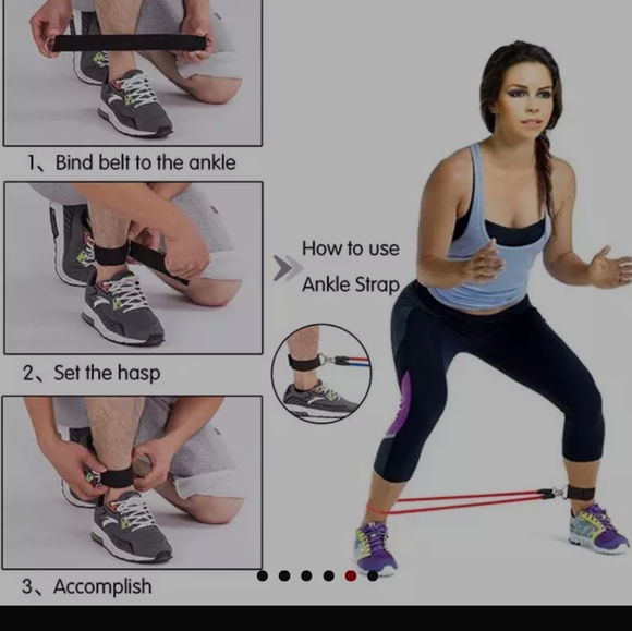 SHIPS ASAP 11 PC 150 lb Resistance bands set gym - Picture 6 of 8